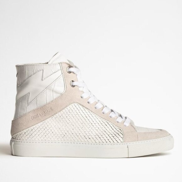 ZADIG & VOLTAIRE HIGH FLASH KEITH SNEAKERS - Picture 1 of 3